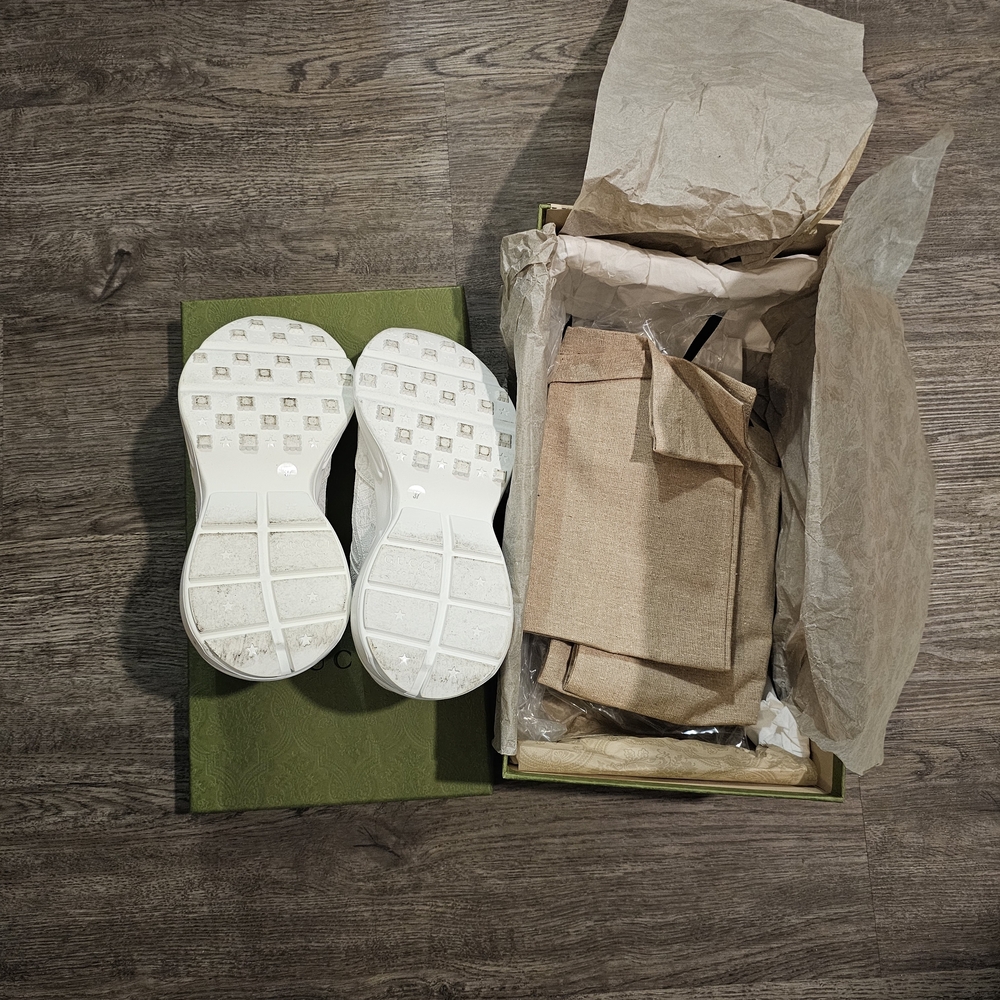Gucci Ryton Women's White Sneakers - Picture 5 of 7